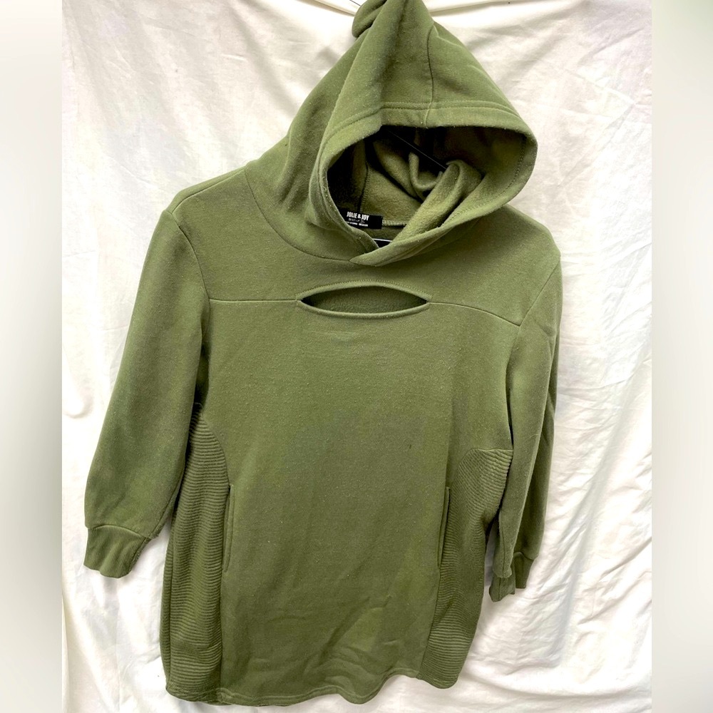 Jollie &. Joy hooded sweatshirt long sleeve top ladies sz M - Picture 1 of 6